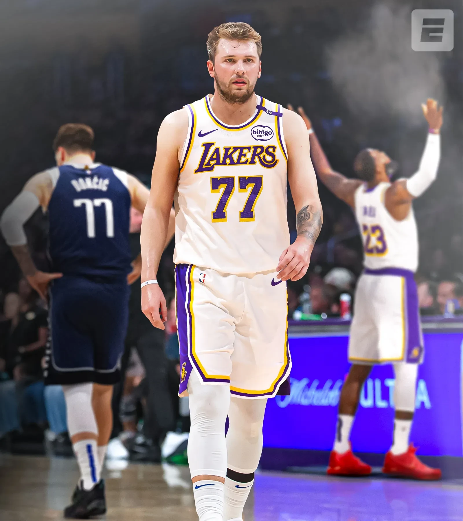  东契奇回归赛场，绝杀首场状态亮眼，MAD观众沸腾！